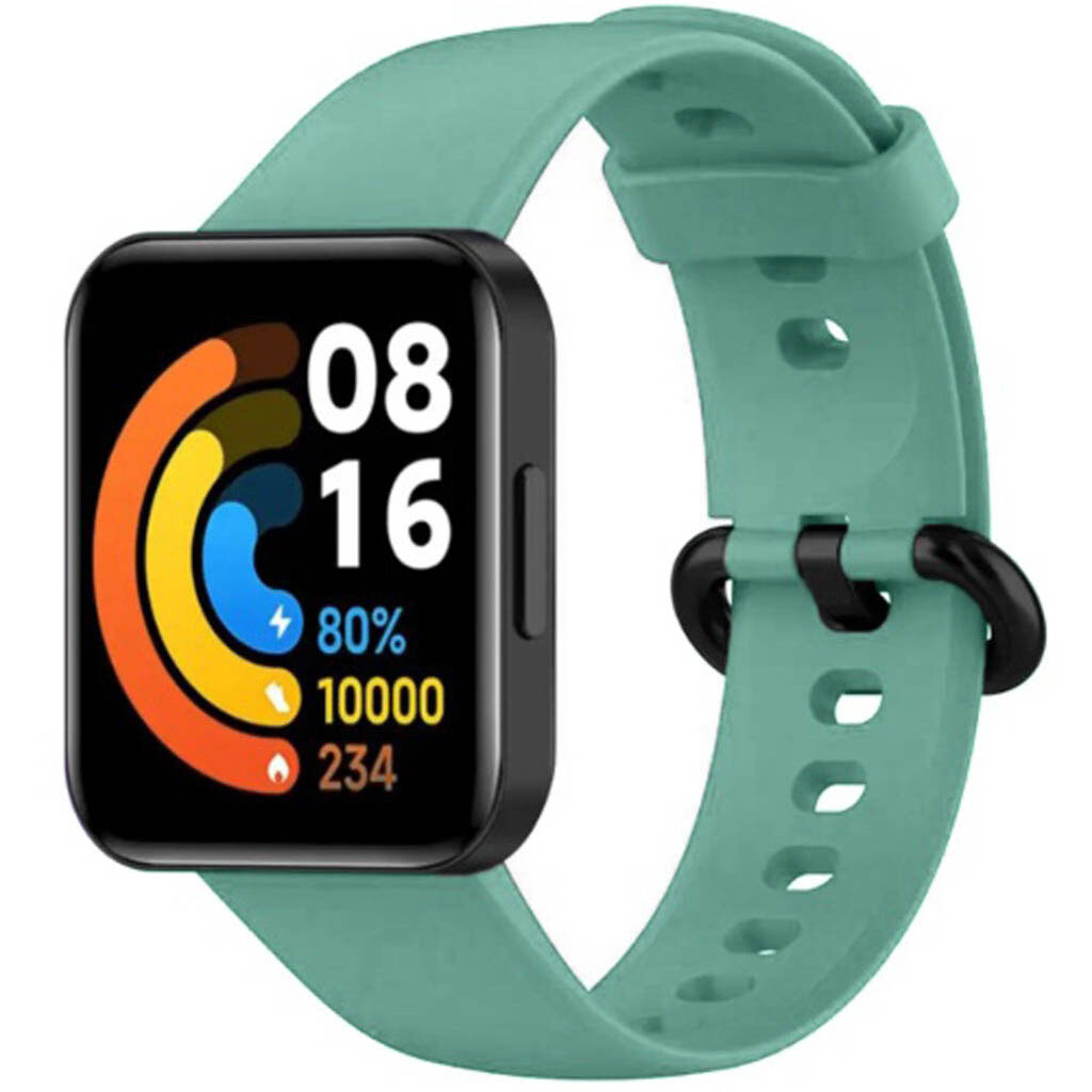 Ремінець Xiaomi Redmi Watch 2 Lite / Watch 2, Silicone Band, Бірюзовий - № 3 Ремінець Xiaomi Redmi Watch 2 Lite / Watch 2, Silicone Band, Бірюзовий - № 3