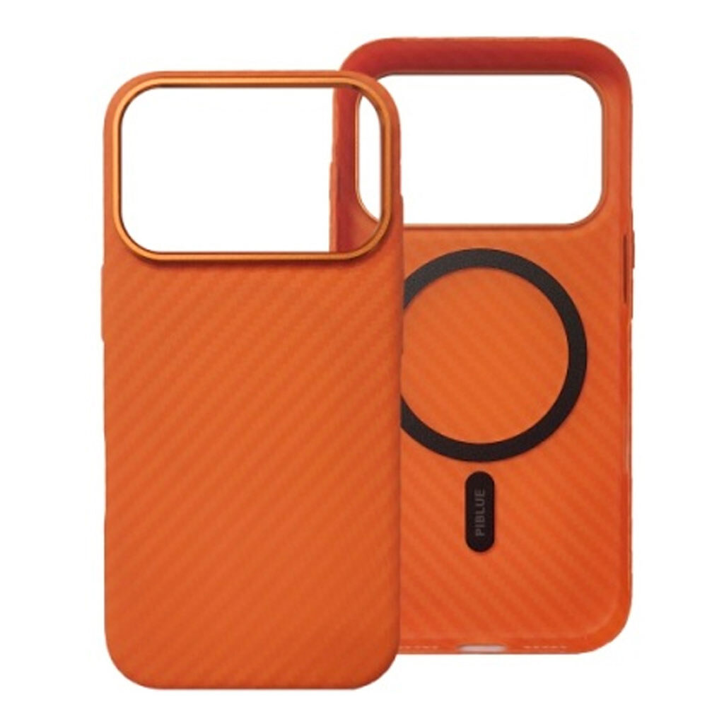 Чохол (накладка) Apple iPhone 17 Pro, Piblue Suction, MagSafe, Помаранчевий - № 1 Чохол (накладка) Apple iPhone 17 Pro, Piblue Suction, MagSafe, Помаранчевий - № 1
