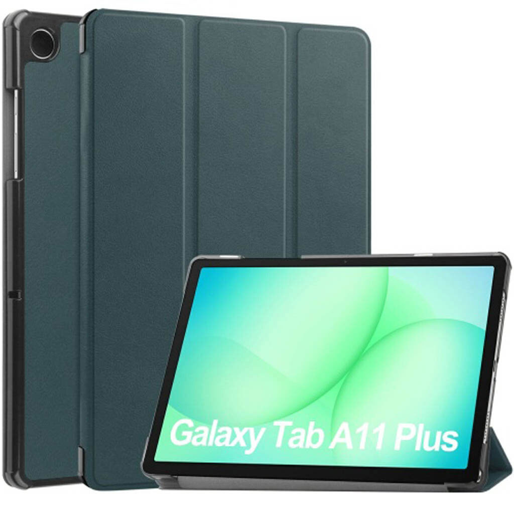 Чохол (книжка) Samsung Galaxy Tab A11 Plus, Zarmans, Dark Green, Зелений - № 2 Чохол (книжка) Samsung Galaxy Tab A11 Plus, Zarmans, Dark Green, Зелений - № 2