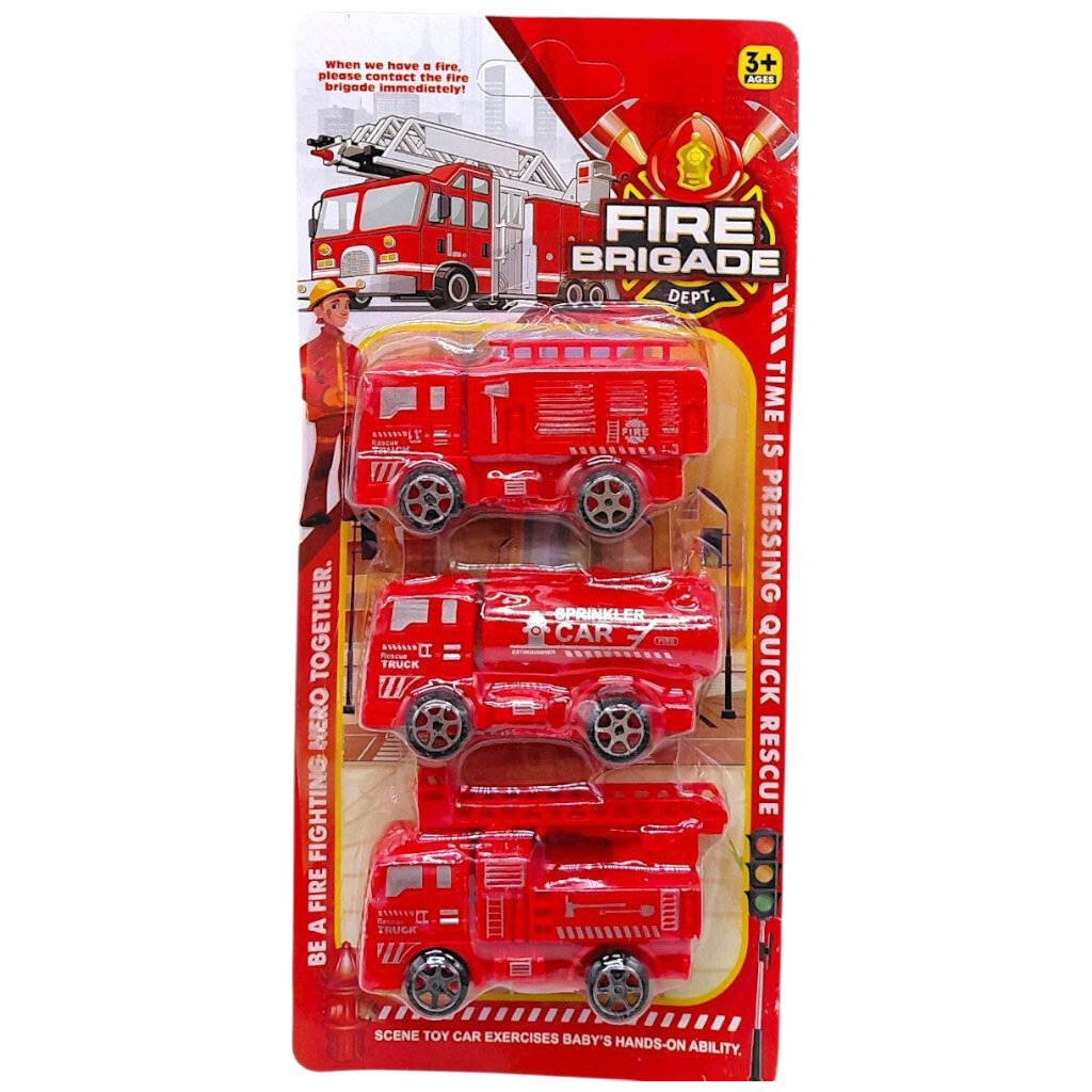 Набор пожарных машинок, 9 см, Mic - № 1 Набор пожарных машинок, 9 см, Mic - № 1