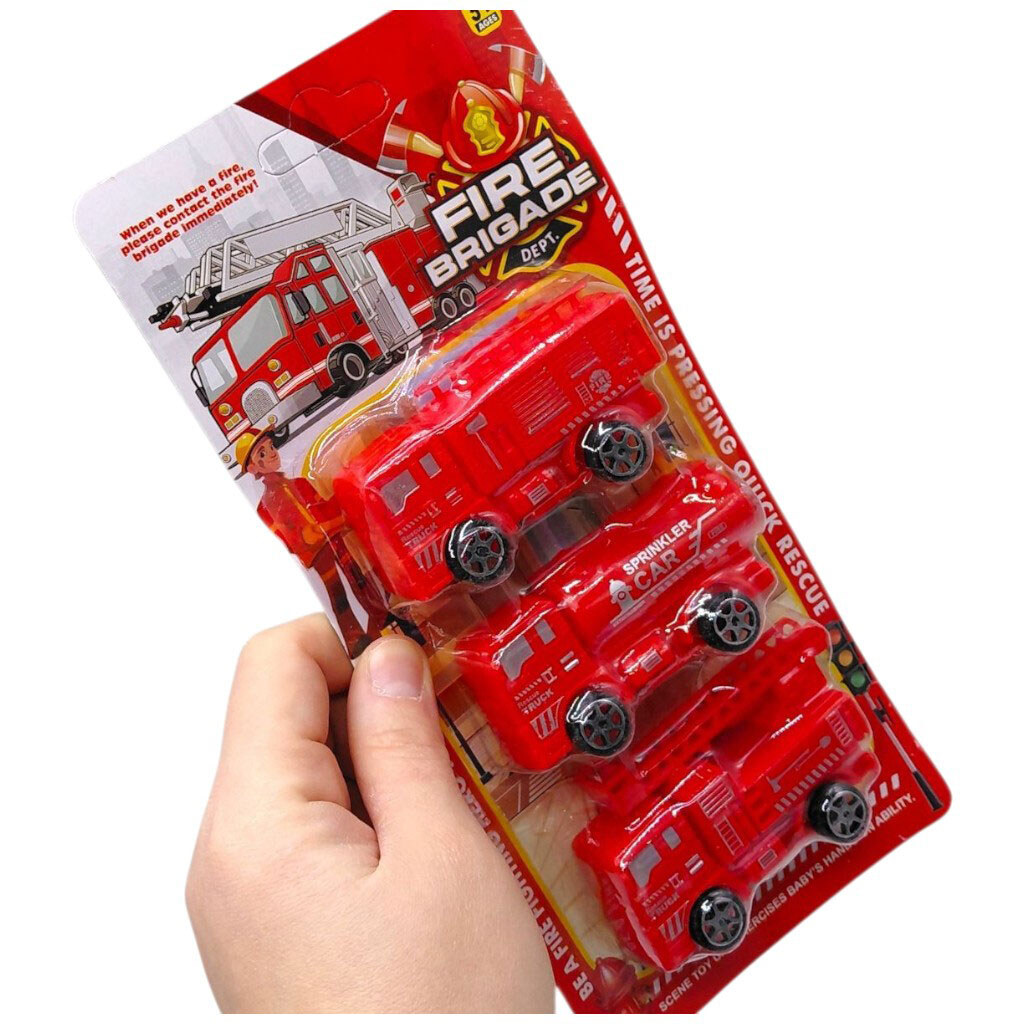 Набор пожарных машинок, 9 см, Mic - № 2 Набор пожарных машинок, 9 см, Mic - № 2