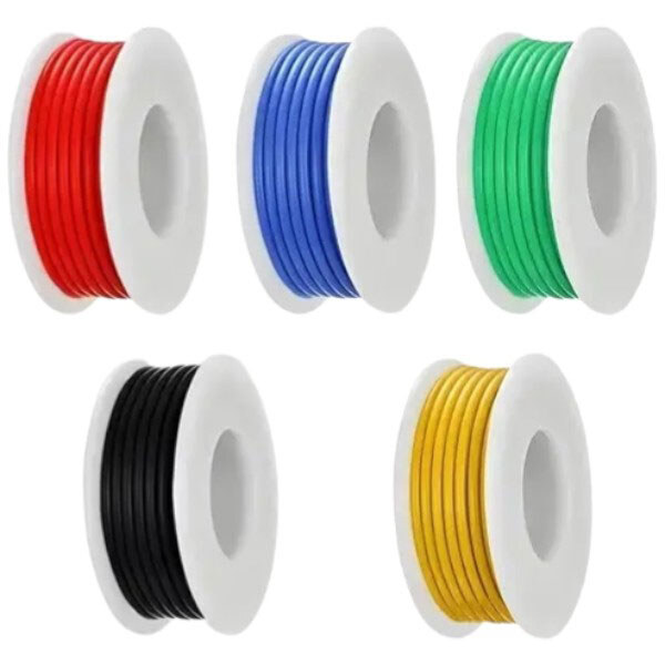 Набор проводов в силиконовой оплетке 1жила 26AWG - № 3 Набор проводов в силиконовой оплетке 1жила 26AWG - № 3