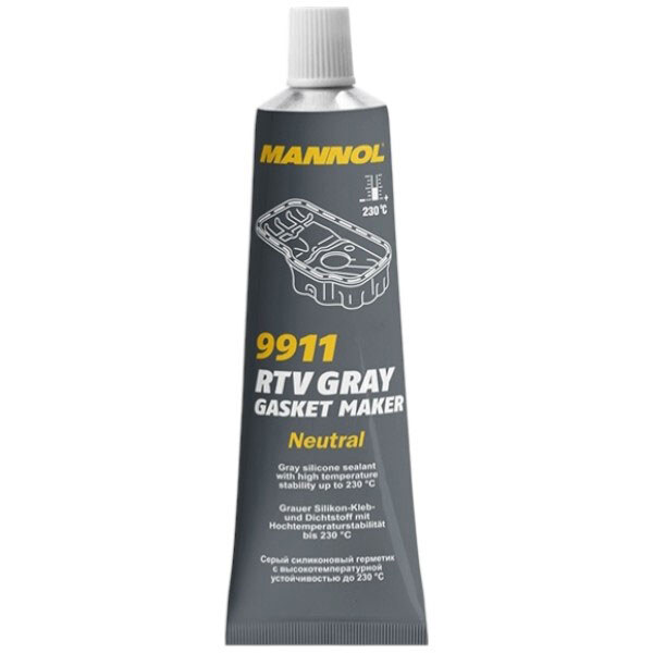 Герметик силиконовый Mannol 9911 Gasket Maker, Серый - № 1 Герметик силиконовый Mannol 9911 Gasket Maker, Серый - № 1