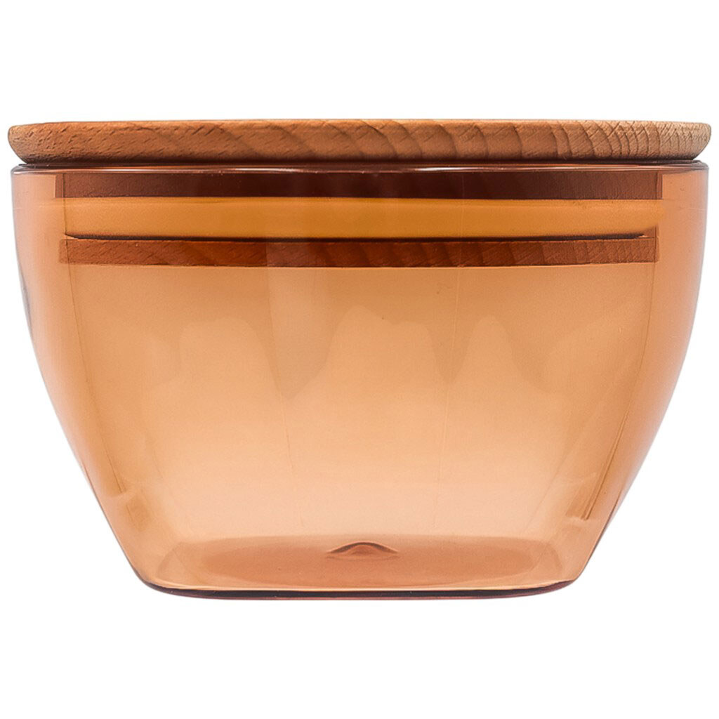 Контейнер пищевой пластиковый с деревянной крышкой Wellini, 260 мл - № 1 Контейнер пищевой пластиковый с деревянной крышкой Wellini, 260 мл - № 1