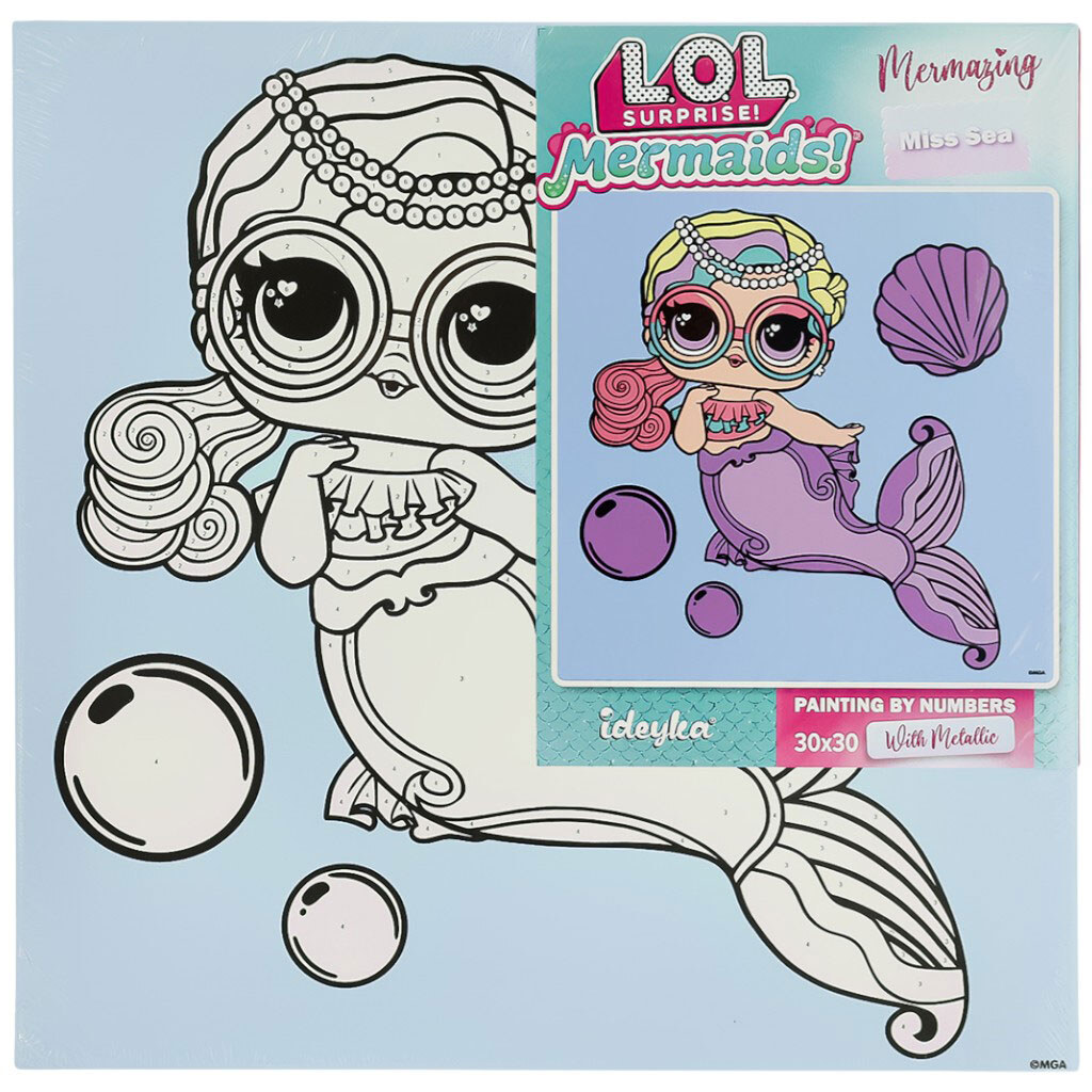 Картина по номерам "LOL kids", 30х30 см, Ідейка - № 1 Картина по номерам "LOL kids", 30х30 см, Ідейка - № 1