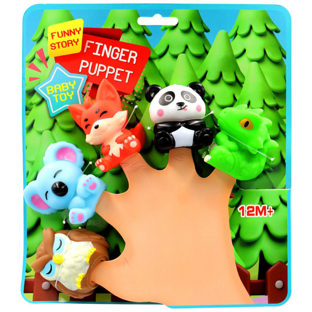 Пальчиковий театр "Тваринки", 5 шт - № 3 Пальчиковий театр "Тваринки", 5 шт - № 3