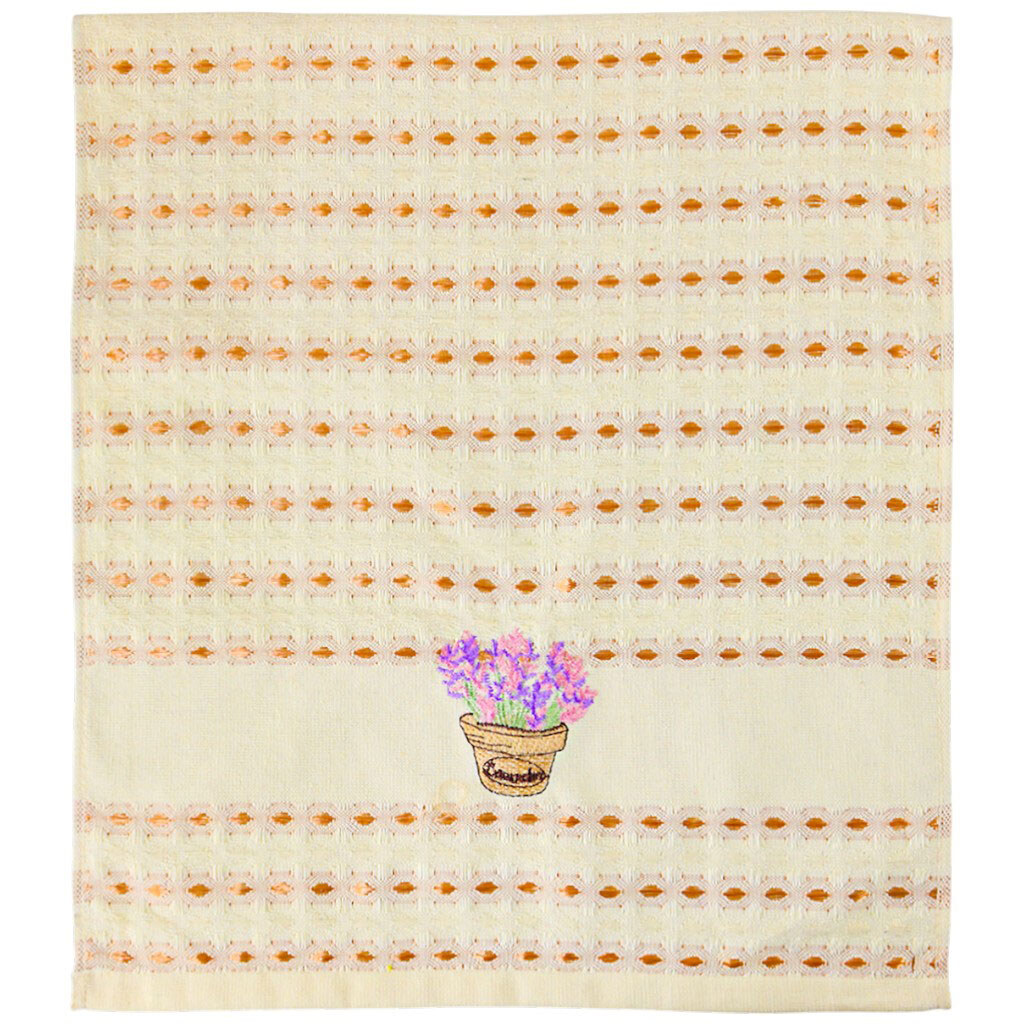 Полотенце кухонное вафельное с принтом "Цветы", микс, 40х60 см - № 1 Полотенце кухонное вафельное с принтом "Цветы", микс, 40х60 см - № 1