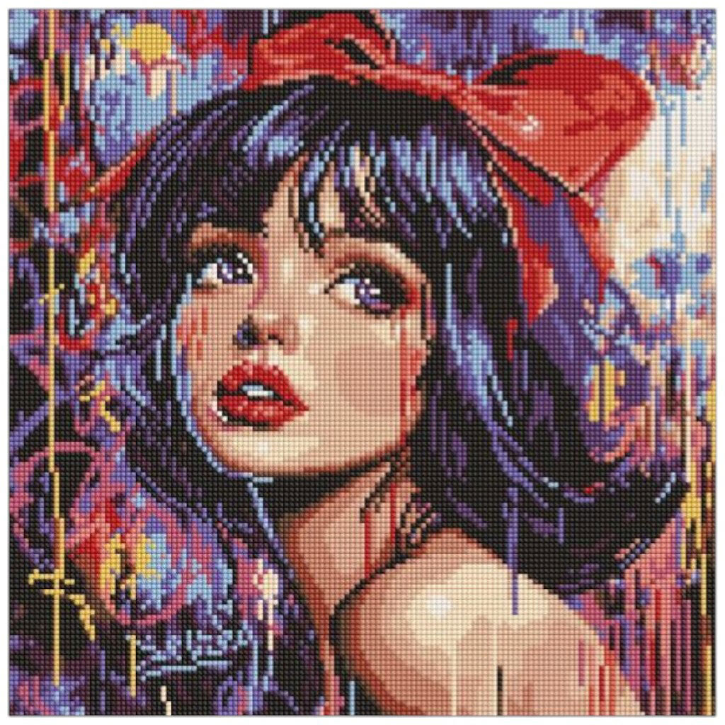 Алмазная мозаика "Современная Белоснежка", 40х40см, Ідейка - № 1 Алмазная мозаика "Современная Белоснежка", 40х40см, Ідейка - № 1