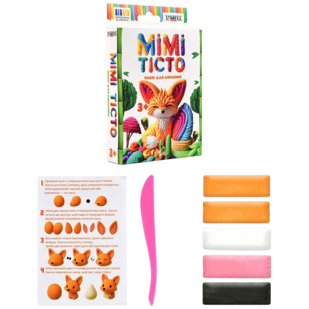 Набор для лепки "MIMI ТЕСТО. Лисичка", Strateg - № 2 Набор для лепки "MIMI ТЕСТО. Лисичка", Strateg - № 2