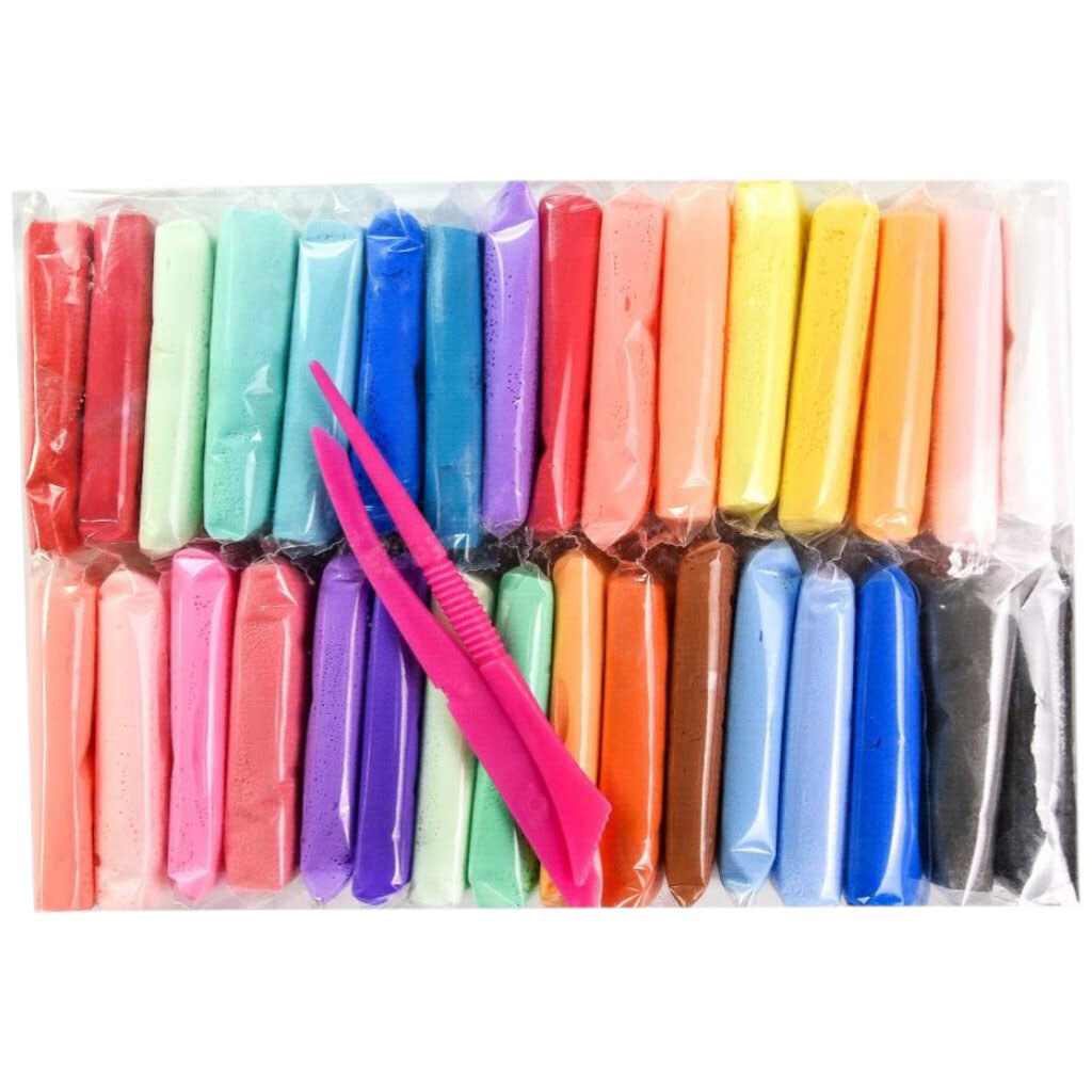 Набор для творчества, воздушный пластилин, "UʼDO Clay", 32 брикета, Strateg - № 2 Набор для творчества, воздушный пластилин, "UʼDO Clay", 32 брикета, Strateg - № 2