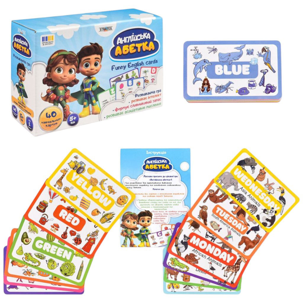 Настольная игра "Английский алфавит", укр, Strateg - № 4 Настольная игра "Английский алфавит", укр, Strateg - № 4