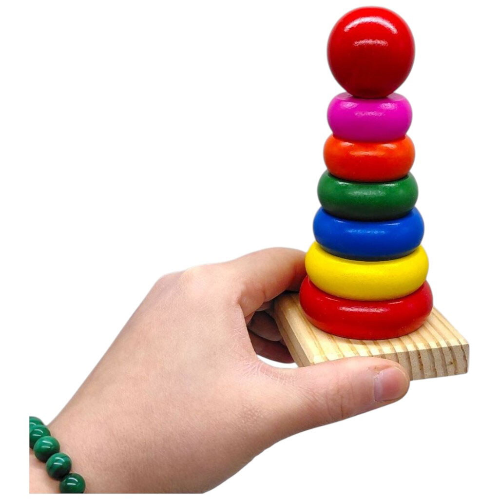 Развивающая игрушка "Пирамида елка", деревянная, 14 см, Mic - № 1 Развивающая игрушка "Пирамида елка", деревянная, 14 см, Mic - № 1