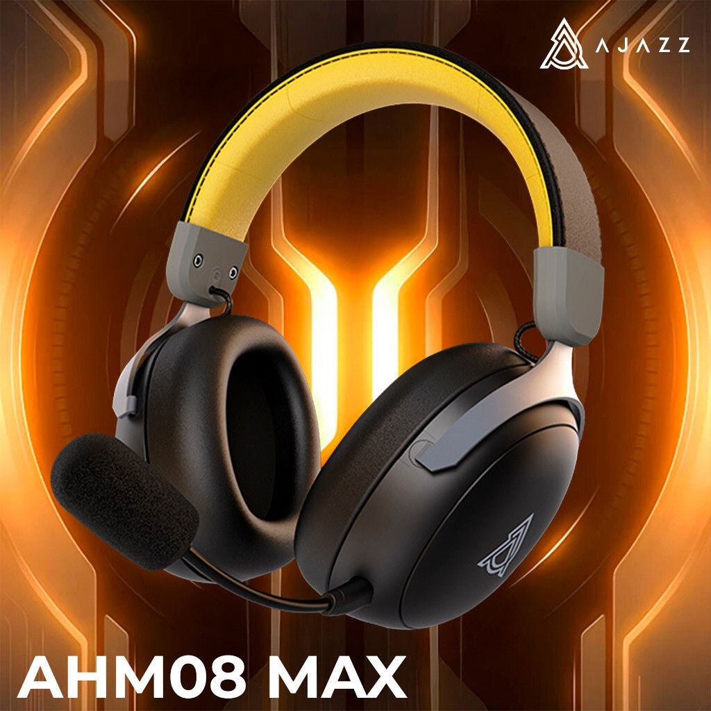 Bluetooth-гарнітура Ajazz AHM08 MAX 3-Mode, Стерео, Чорний - № 9 Bluetooth-гарнітура Ajazz AHM08 MAX 3-Mode, Стерео, Чорний - № 9