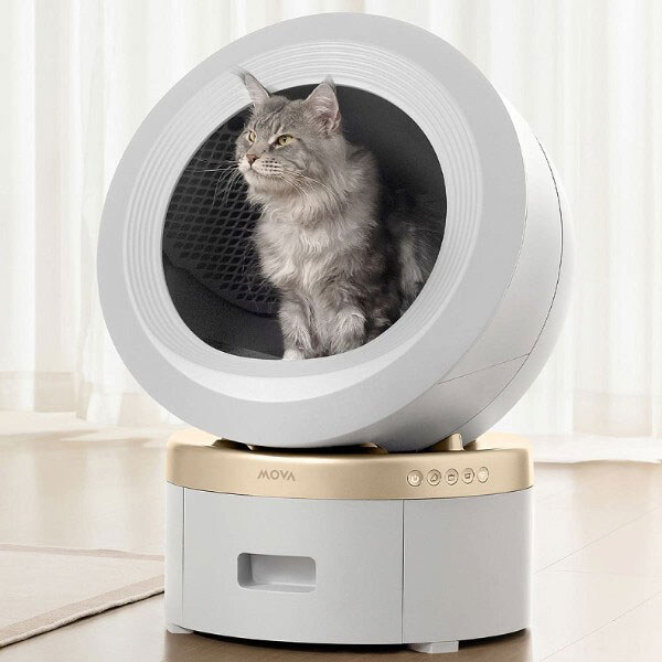 Автоматический смарт туалет для кошек Mova LR10 Prime, Белый - № 7 Автоматический смарт туалет для кошек Mova LR10 Prime, Белый - № 7