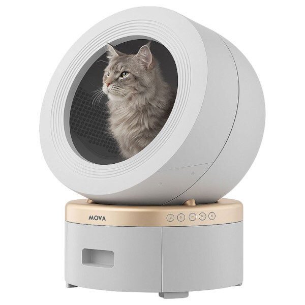 Автоматический смарт туалет для кошек Mova LR10 Prime, Белый - № 9 Автоматический смарт туалет для кошек Mova LR10 Prime, Белый - № 9