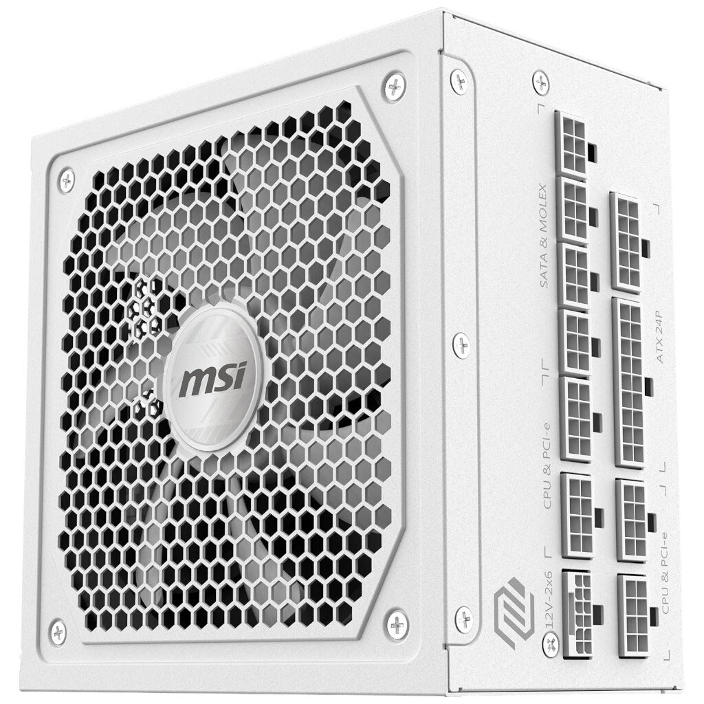 Блок живлення для корпусів MSI MAG A1000GL PCIE5, Білий - № 3 Блок живлення для корпусів MSI MAG A1000GL PCIE5, Білий - № 3