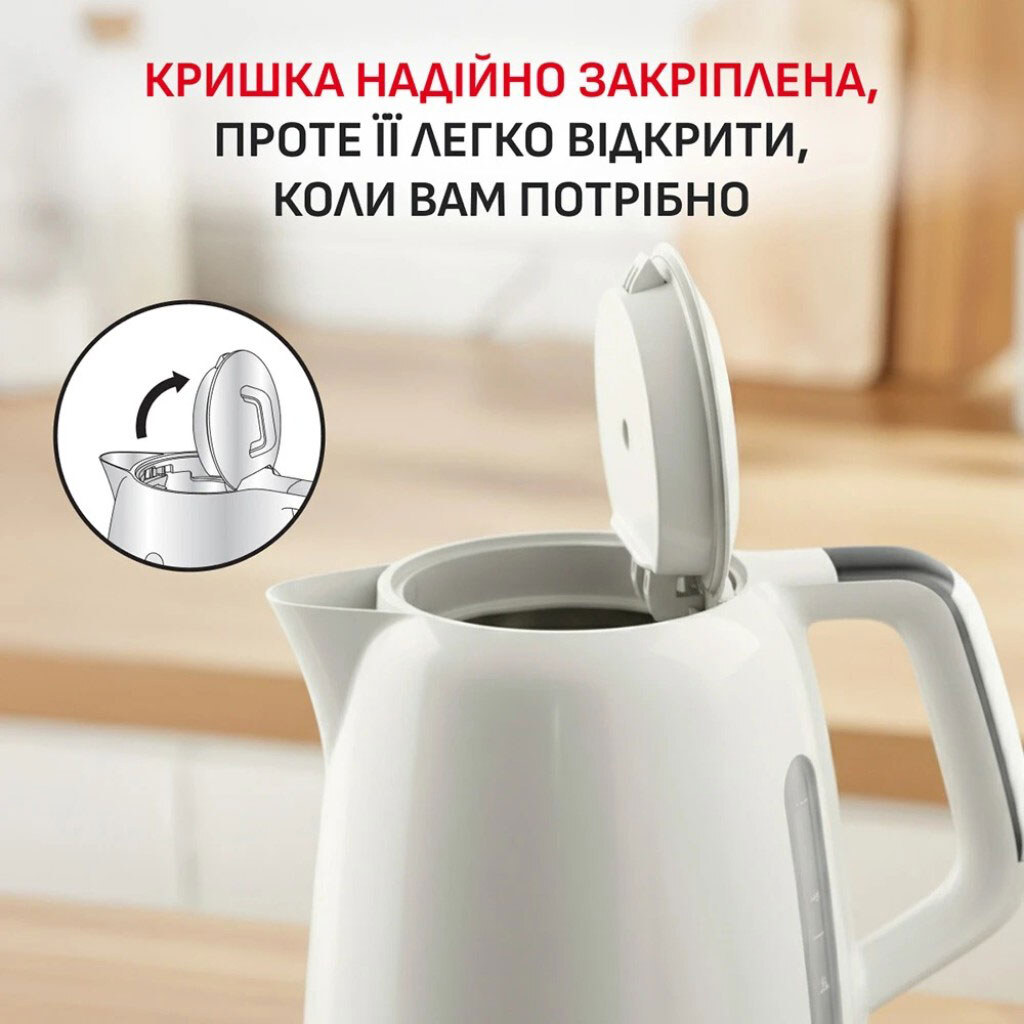 Электрочайник Tefal Soleil+ KO355AE0, Белый - № 4 Электрочайник Tefal Soleil+ KO355AE0, Белый - № 4