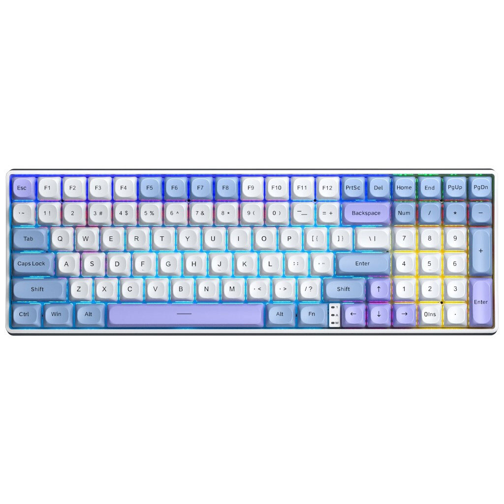 Клавіатура Aula S100pro Red Switch, Різнокольоровий - № 1 Клавіатура Aula S100pro Red Switch, Різнокольоровий - № 1