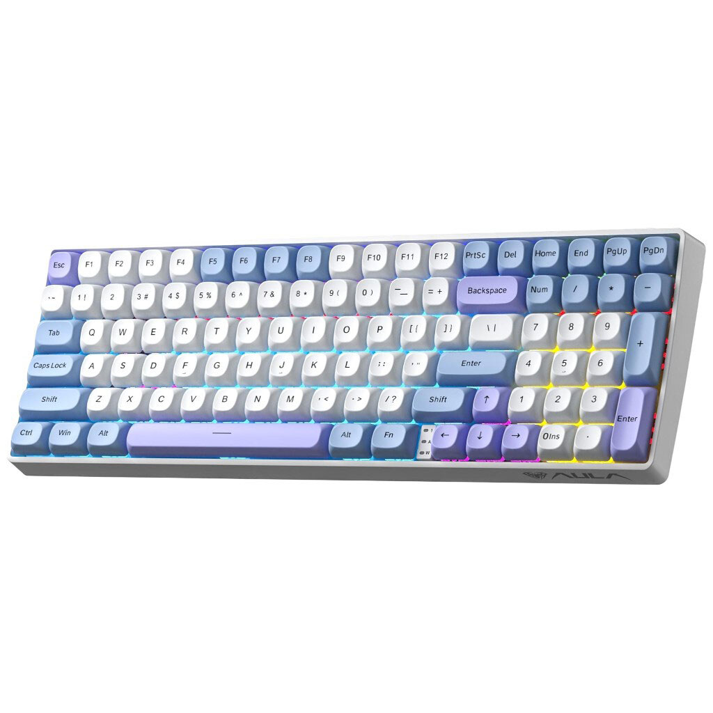 Клавіатура Aula S100pro Red Switch, Різнокольоровий - № 2 Клавіатура Aula S100pro Red Switch, Різнокольоровий - № 2