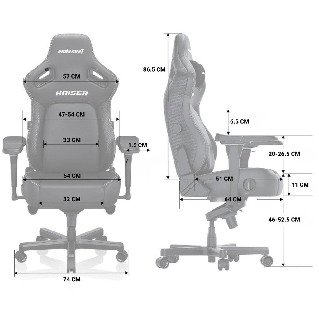 Крісло для геймерів Anda Seat Kaiser 4 Size XL, Коричневий - № 16 Крісло для геймерів Anda Seat Kaiser 4 Size XL, Коричневий - № 16