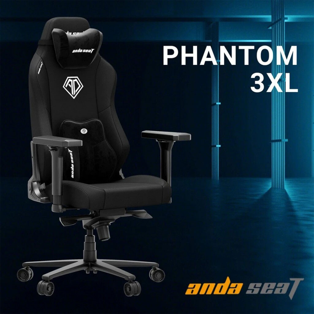 Крісло для геймерів Anda Seat Phantom 3 Size XL, Чорний - № 10 Крісло для геймерів Anda Seat Phantom 3 Size XL, Чорний - № 10