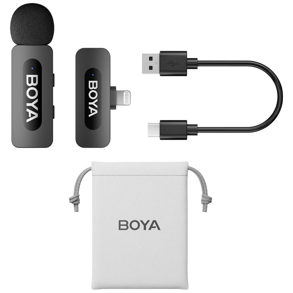 Мікрофон BOYA BY-V1, Чорний - № 2 Мікрофон BOYA BY-V1, Чорний - № 2