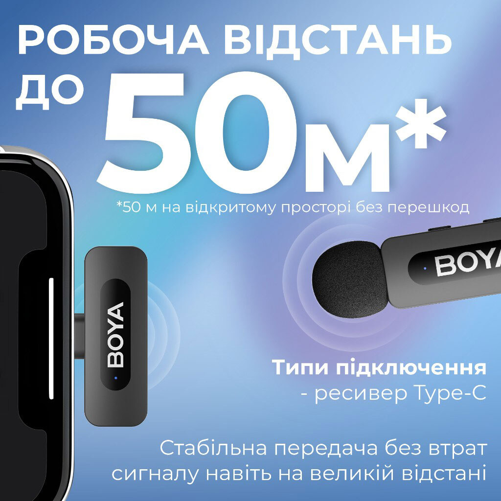 Микрофон BOYA BY-V20, Черный - № 8 Микрофон BOYA BY-V20, Черный - № 8
