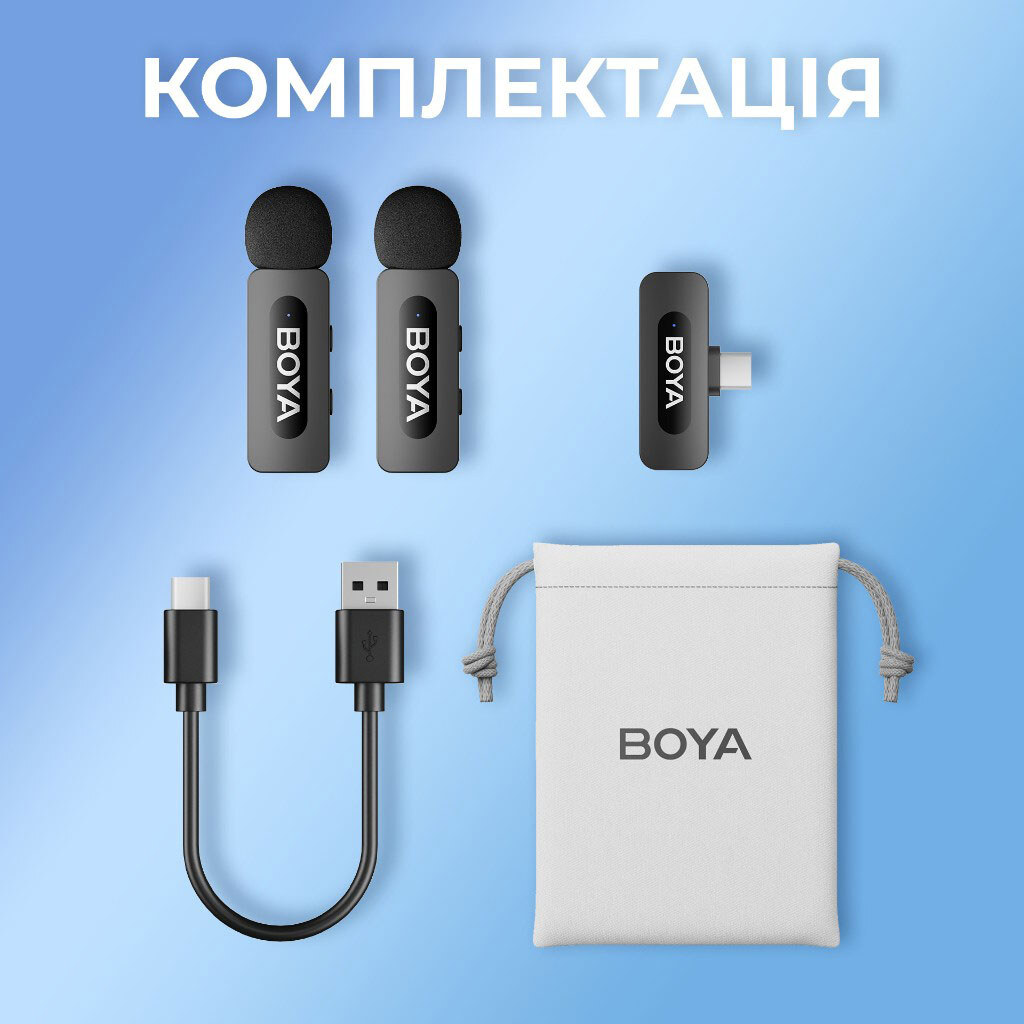 Микрофон BOYA BY-V20, Черный - № 16 Микрофон BOYA BY-V20, Черный - № 16