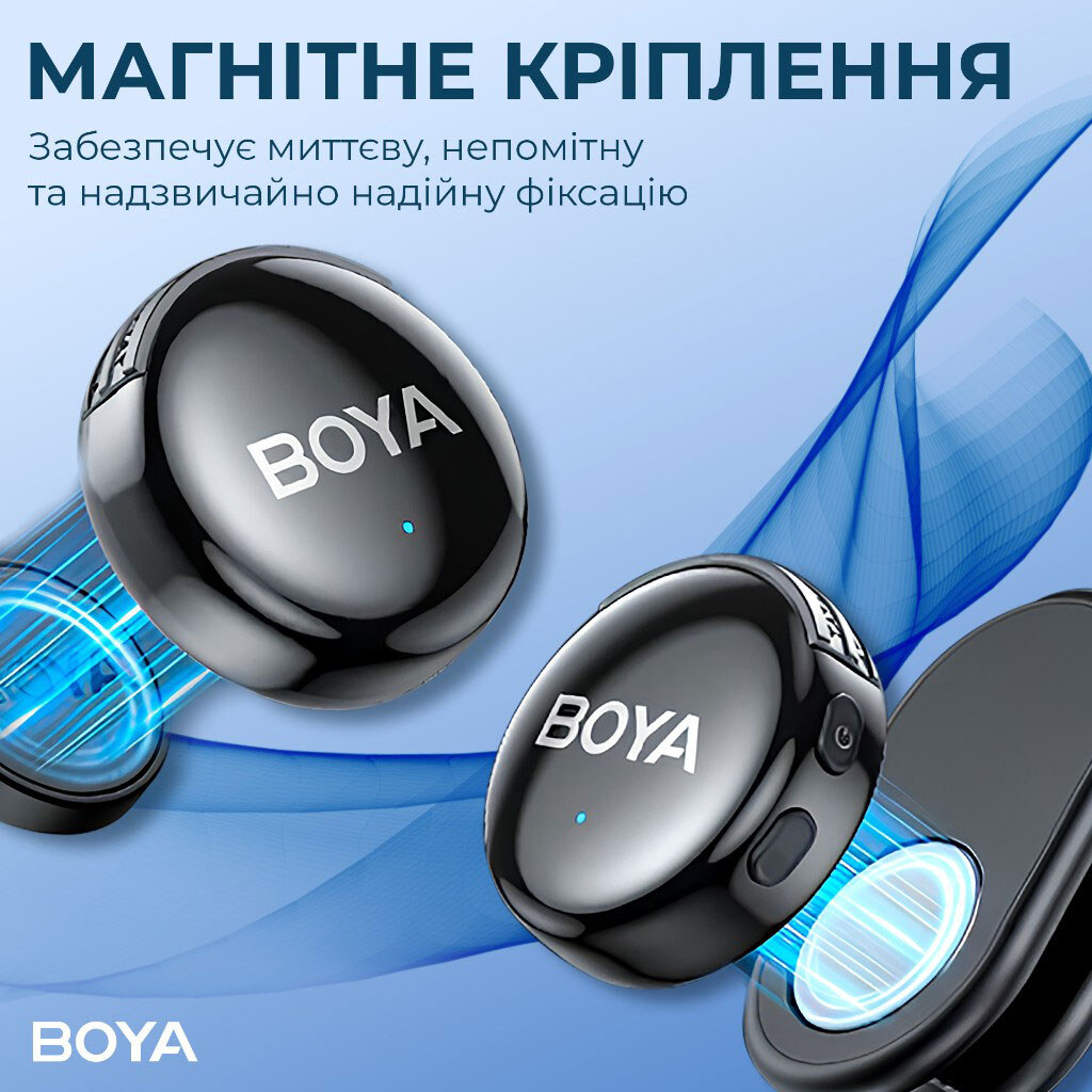 Мікрофон BOYA LINK 3-02, Чорний - № 8 Мікрофон BOYA LINK 3-02, Чорний - № 8