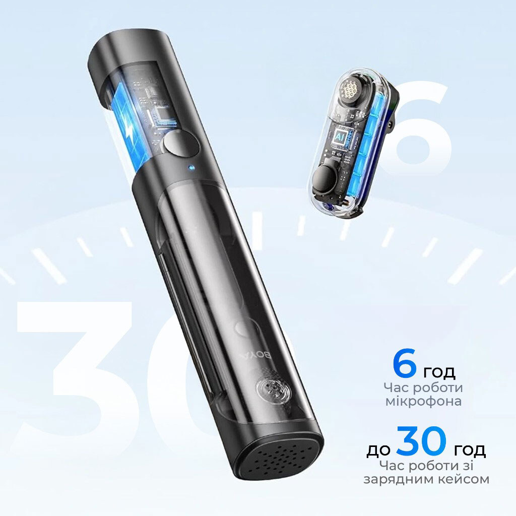 Мікрофон BOYA Magic-05, Чорний - № 7 Мікрофон BOYA Magic-05, Чорний - № 7