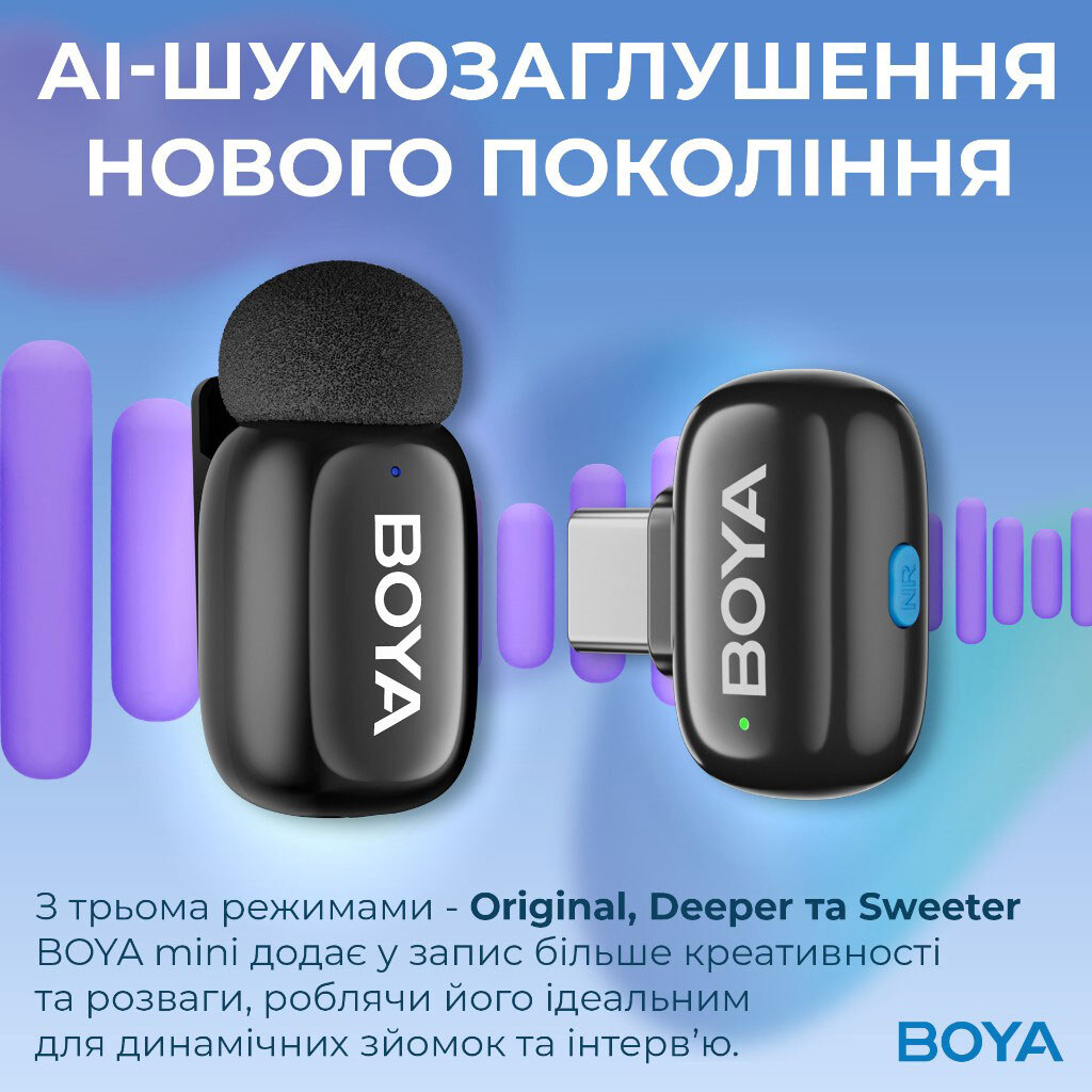 Микрофон BOYA mini-14, Черный - № 8 Микрофон BOYA mini-14, Черный - № 8