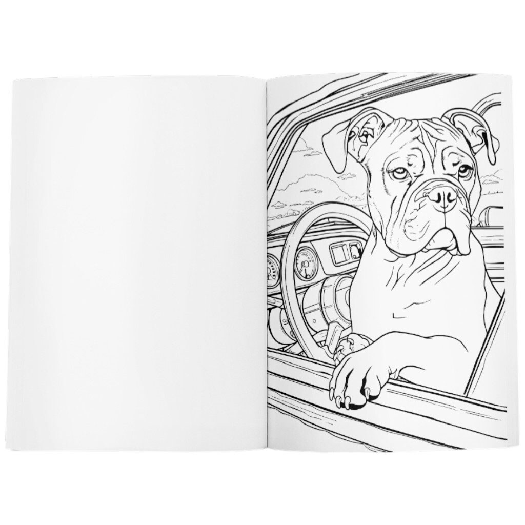 Розмальовка "Веселі будні собачок" - № 3 Розмальовка "Веселі будні собачок" - № 3