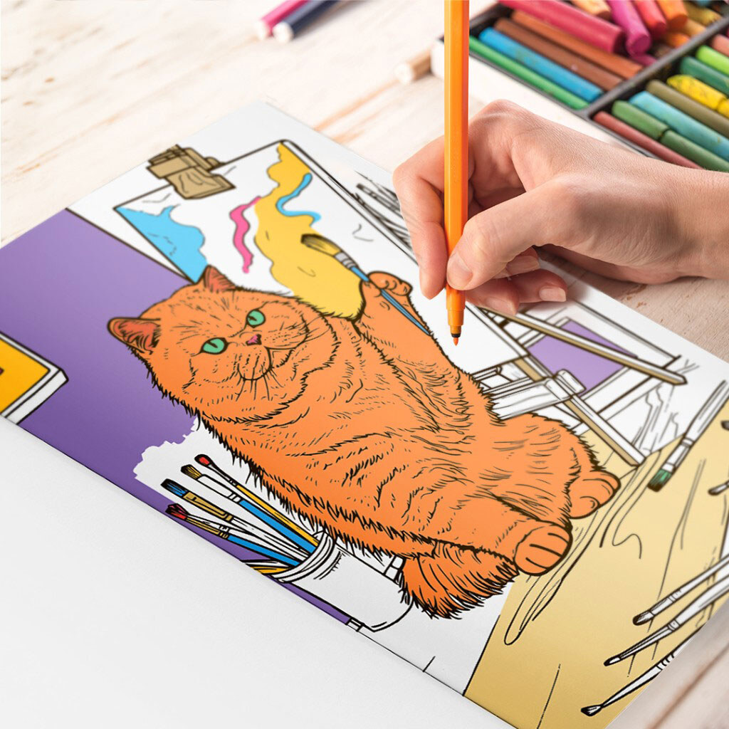 Раскраска "Фантастическая РасМЯУкраска" - № 10 Раскраска "Фантастическая РасМЯУкраска" - № 10