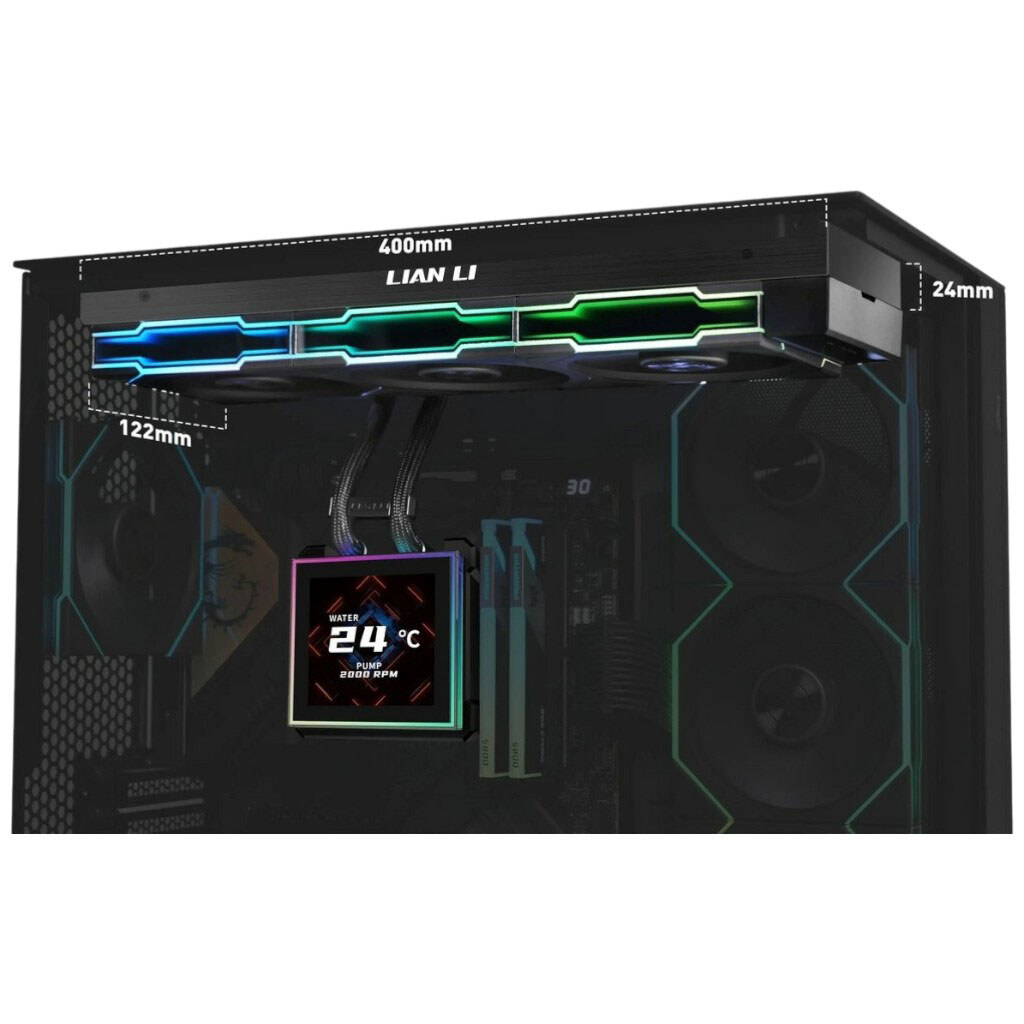 Система водяного охлаждения Lian Li HydroShift II LCD-S 360TL - № 5 Система водяного охлаждения Lian Li HydroShift II LCD-S 360TL - № 5