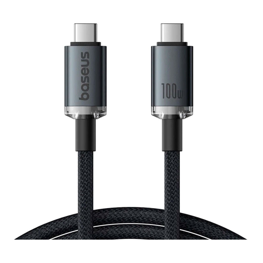 USB кабель Baseus P10318204111-00 Crystal Shine, Type-C, 1.5 м., Черный - № 1 USB кабель Baseus P10318204111-00 Crystal Shine, Type-C, 1.5 м., Черный - № 1