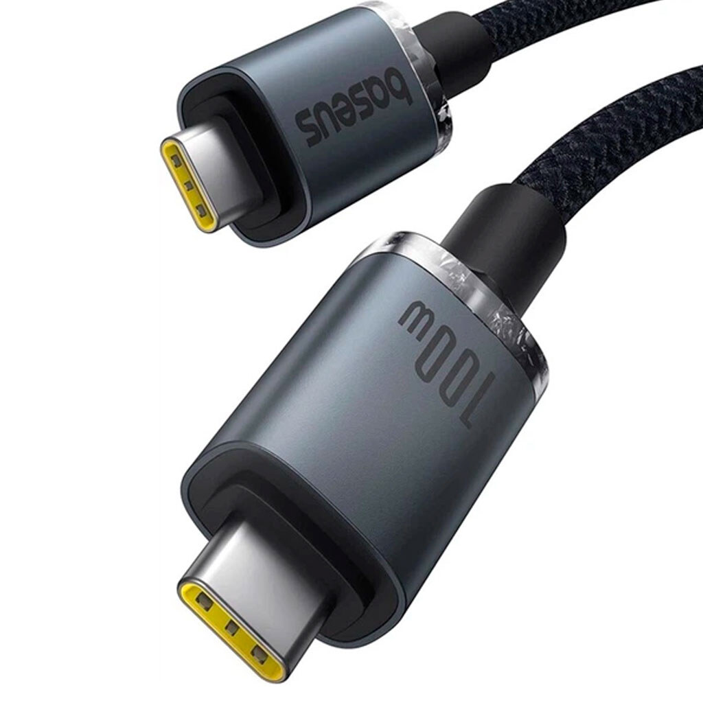 USB кабель Baseus P10318204111-00 Crystal Shine, Type-C, 1.5 м., Черный - № 2 USB кабель Baseus P10318204111-00 Crystal Shine, Type-C, 1.5 м., Черный - № 2