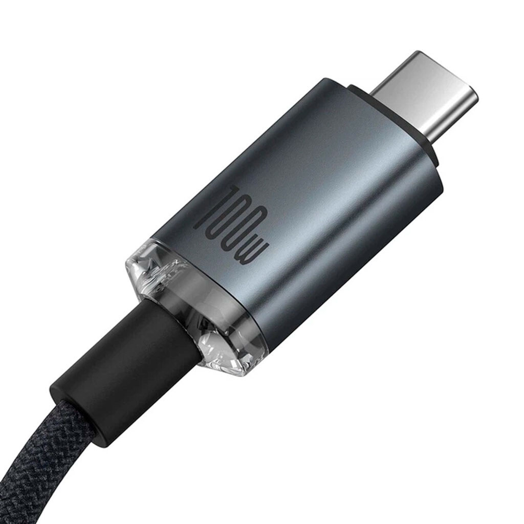 USB кабель Baseus P10318204111-00 Crystal Shine, Type-C, 1.5 м., Черный - № 3 USB кабель Baseus P10318204111-00 Crystal Shine, Type-C, 1.5 м., Черный - № 3