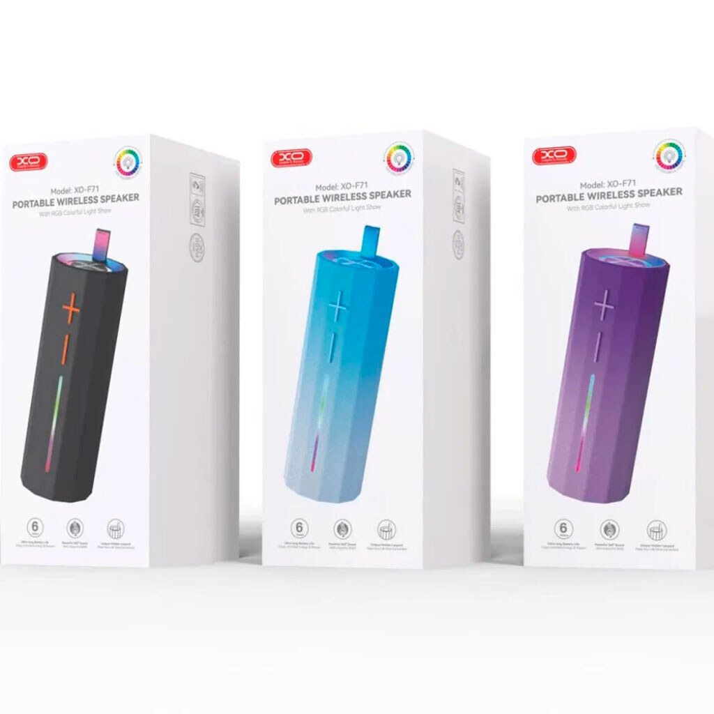 Портативная колонка XO F71 RGB, Синий - № 2 Портативная колонка XO F71 RGB, Синий - № 2