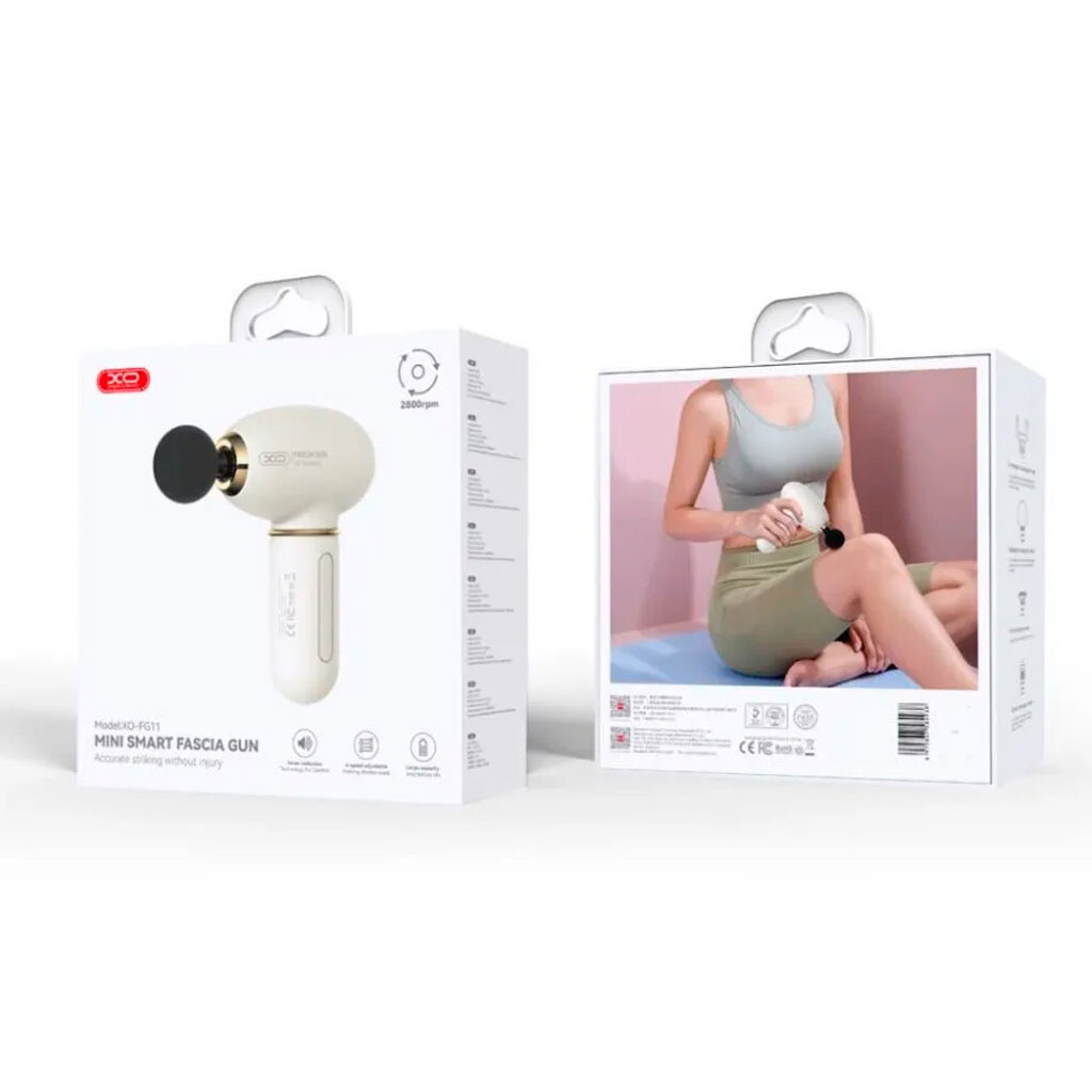Массажер ХО FG11 Mini Fascia Gun, Белый - № 2 Массажер ХО FG11 Mini Fascia Gun, Белый - № 2