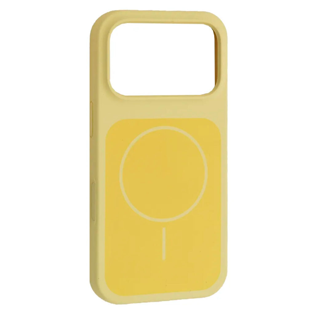 Чехол (накладка) Apple iPhone 17 Pro Max, Air Beats Two Colors, MagSafe, Milk Yellow, Желтый - № 1 Чехол (накладка) Apple iPhone 17 Pro Max, Air Beats Two Colors, MagSafe, Milk Yellow, Желтый - № 1