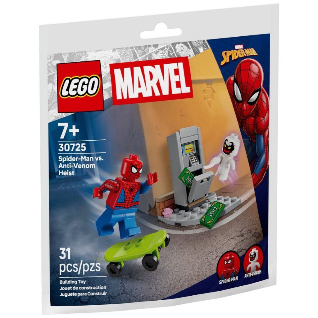 Конструктор дитячий "Людина-павук vs анти-веном. Пограбування", 31 деталь, Lego - № 1 Конструктор дитячий "Людина-павук vs анти-веном. Пограбування", 31 деталь, Lego - № 1
