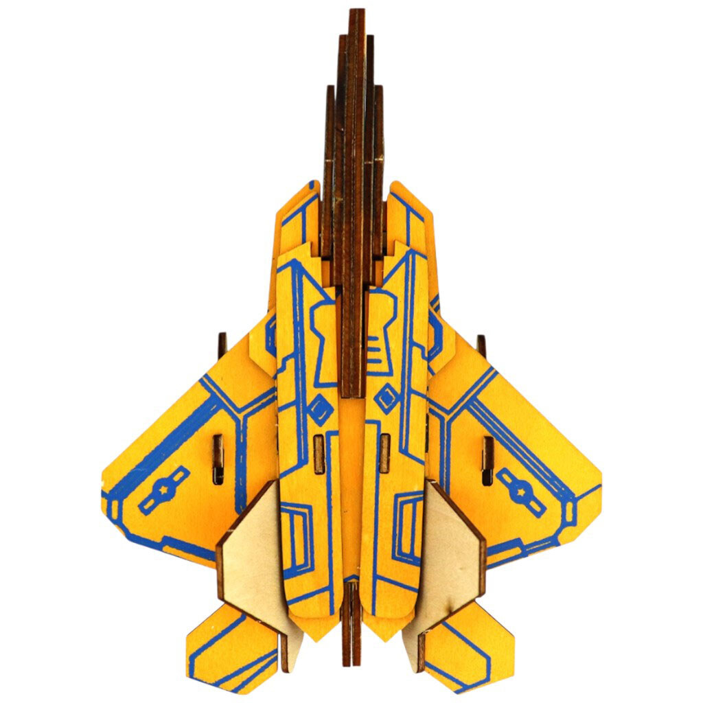 Конструктор-пазл 3D деревянный "Самолет", 23 детали - № 3 Конструктор-пазл 3D деревянный "Самолет", 23 детали - № 3