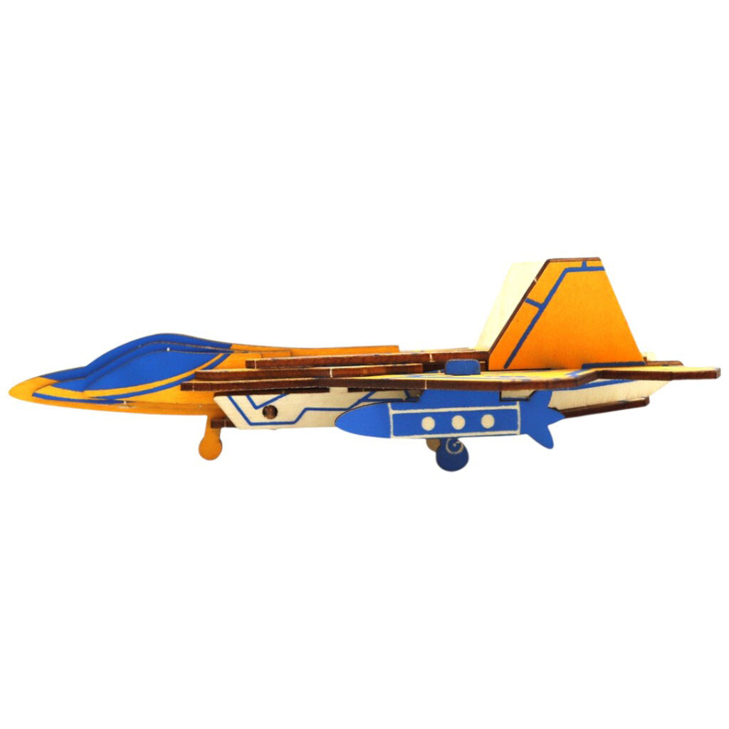 Конструктор-пазл 3D деревянный "Самолет", 23 детали - № 4 Конструктор-пазл 3D деревянный "Самолет", 23 детали - № 4