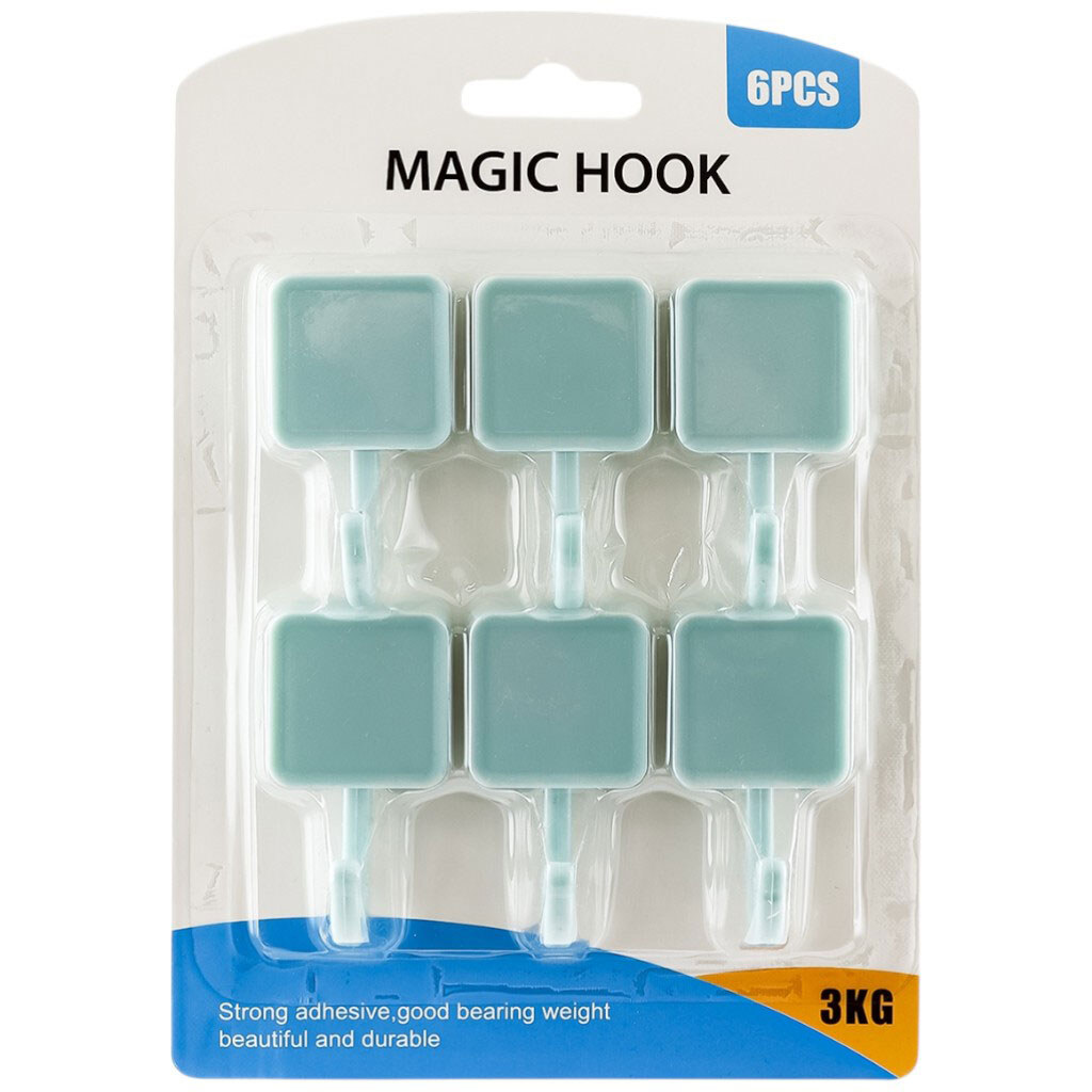 Набір гачків настінних пластикових - № 1 Набір гачків настінних пластикових - № 1