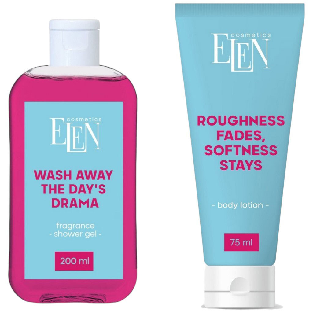 Набір для догляду за тілом ELEN cosmetics Girly: гель, лосьйон - № 2 Набір для догляду за тілом ELEN cosmetics Girly: гель, лосьйон - № 2