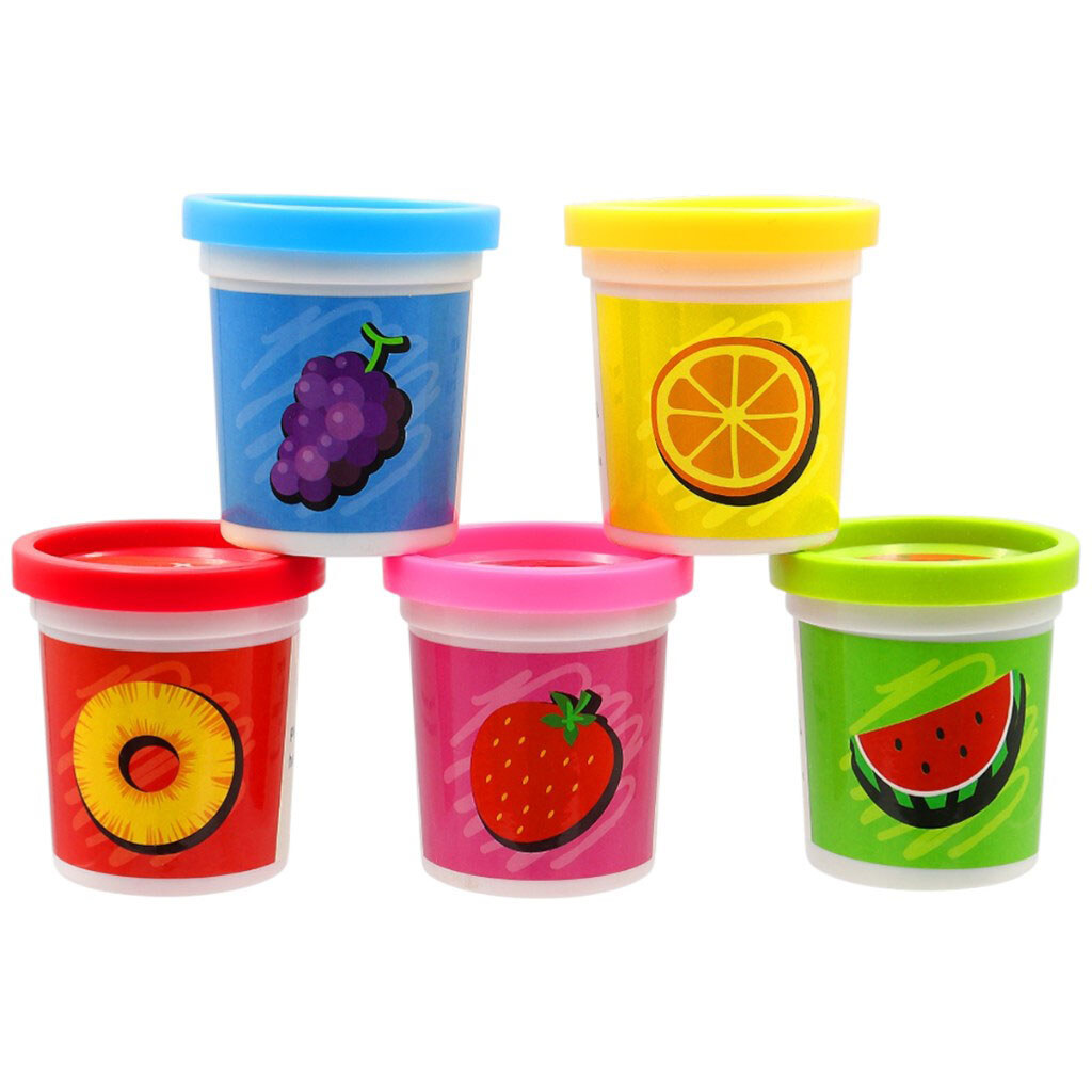 Набір тіста для ліплення в стаканчиках, 5 кольорів - № 2 Набір тіста для ліплення в стаканчиках, 5 кольорів - № 2