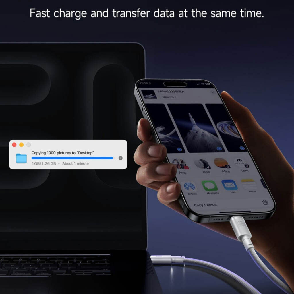 USB кабель Baseus E0426W00/E0426V01, Type-C, 1.0 м., Черный - № 5 USB кабель Baseus E0426W00/E0426V01, Type-C, 1.0 м., Черный - № 5