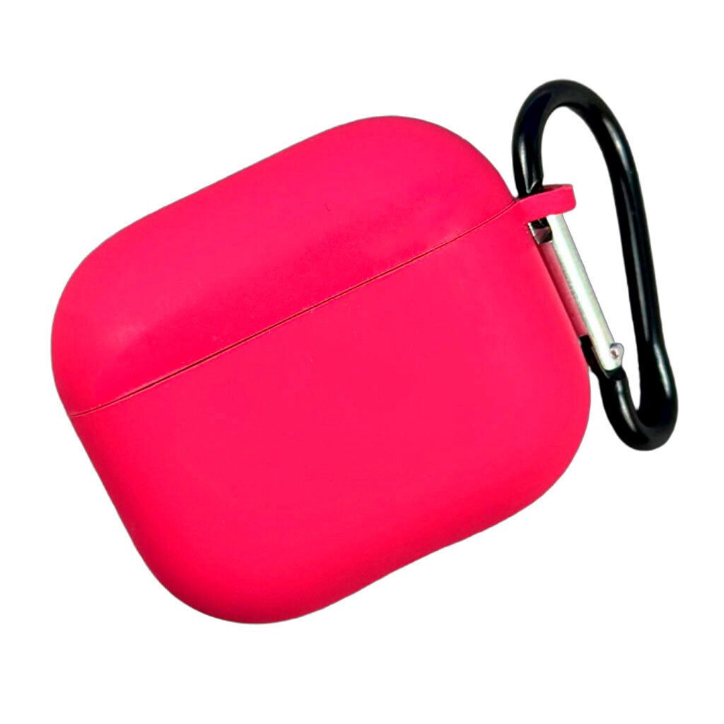 Чехол (накладка) Apple AirPods / AirPods 2, Hang Case, Rose Red, Розовый - № 1 Чехол (накладка) Apple AirPods / AirPods 2, Hang Case, Rose Red, Розовый - № 1