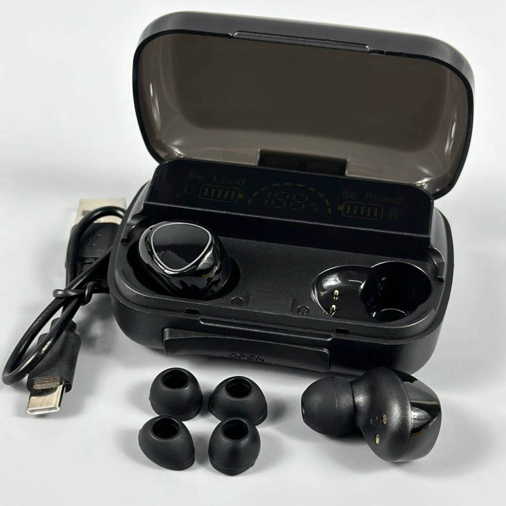 Bluetooth-гарнітура M10, Стерео, Чорний - № 2 Bluetooth-гарнітура M10, Стерео, Чорний - № 2