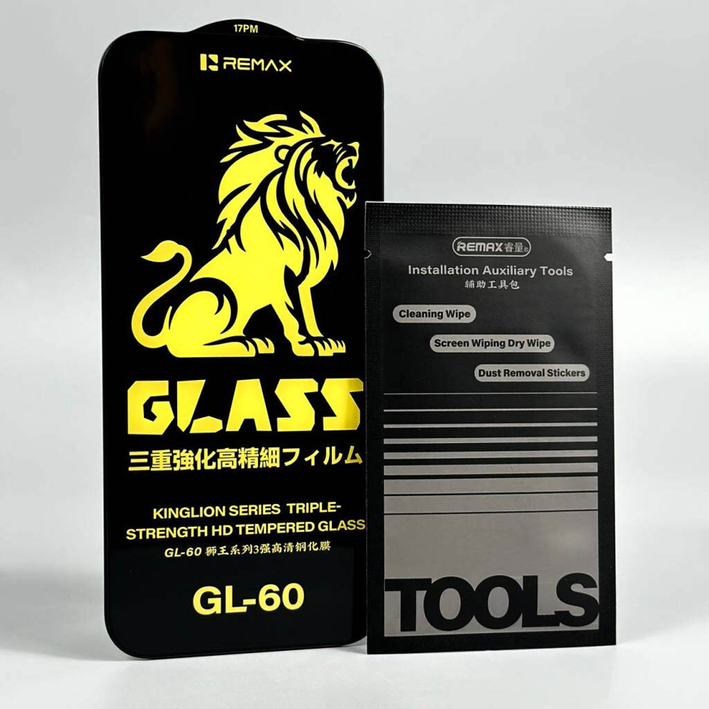 Захисне скло Apple iPhone 17 Air, Remax GL-60 Kinglion, Чорний - № 5 Захисне скло Apple iPhone 17 Air, Remax GL-60 Kinglion, Чорний - № 5